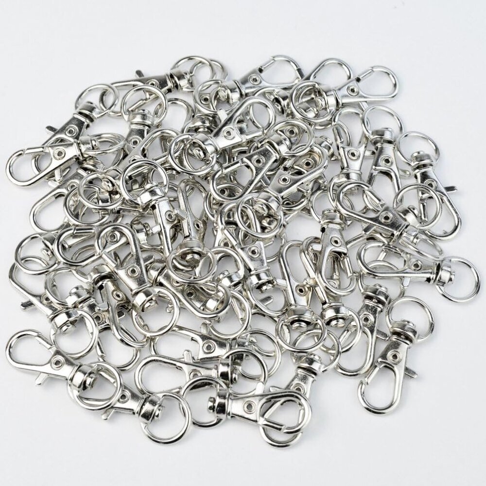 50 pcs Swivel Clasps Lanyard Snap Hook, Metal Swivel Lanyard Snap Hook Lobster C - Picture 6 of 6